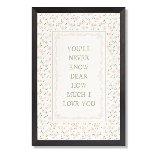 Black Framed Flat You'Ll Never Know Dear How Much I