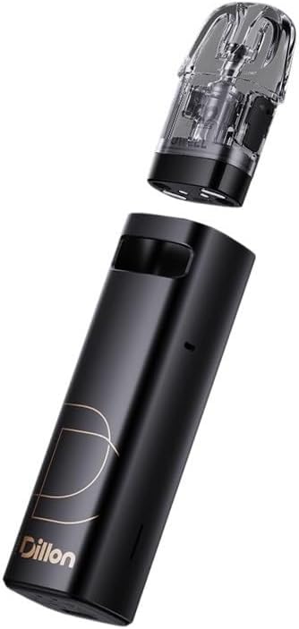 Uwell Dillon EM Vaping Kit, Sleek, Compact and Reliable Vaping Experience for Ultimate Satisfation, 2mL Capacity, E Cigarette, E Cig, Starter Kit, No Nicotine (Luxury Black Gold)