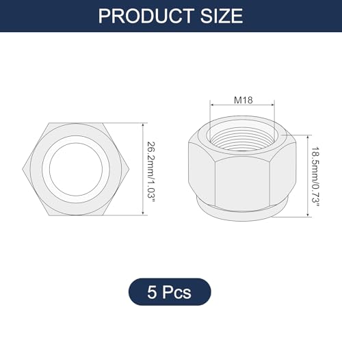 Écrou de verrouillage hexagonal M18 pour assemblage de châssis et de machines - 2