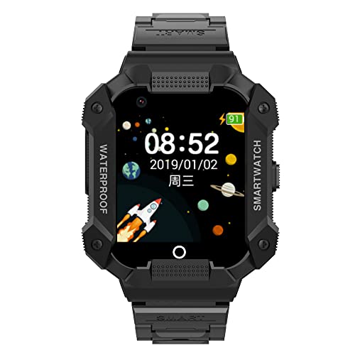 PTHTECHUS® Kinder 4G GPS WiFi Smartwatch Telefon, Kind HD Touchscreen Handy Uhr für mit Anti-Verlorener GPS W-LAN LBS Ortung Tracker, MP3, Videoanruf, SOS, Voice Chat, MP3, Pedometer, APP Verwaltung