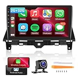 2G+32G Car Stereo for Honda Accord 8th 2008-2012 with Wireless Apple CarPlay Android Auto 10.1 inch Touch Screen Android GPS Navigation Radio Head Unit with Bluetooth WiFi Backup Camera External Mic