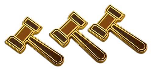 Image of Novel Merk Lawyer & Judge - Icons Lapel Pin, Hat Pin & Tie Tack Set - with Clutch Back