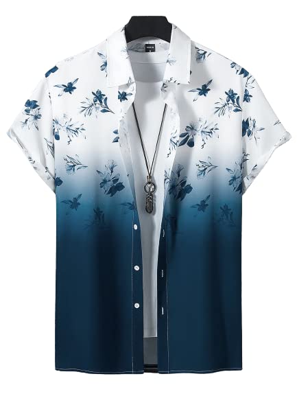 Image of Men's Lycra Digital Print Casual Shirt