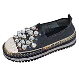 Espadrilles compensées pour femme - Sandales à talon compensé fermé - Chaussures d'été - Escarpins pour femme - Chaussures tricotées à boucle - Sandales en lin tressé - Chaussures de bain pour homme et femme