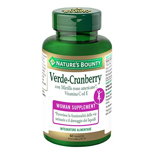 Nature's Bounty Verde Cranberry Integratore Alimentare 60 Tavolette