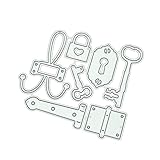 Lock Keys Metal Die Cuts,Cutting Dies for Card Making Clearance,Embossing Dies for Scrapbooking, DIY Album Paper Cards Art Craft Decoration