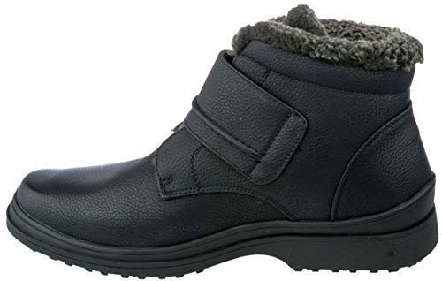 Winter Boots for Men Fur Lining Boots Classic Style Black Dress-Shoes Size 10 rusi04 by Shoes Picker - Image 4