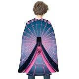 LDGSUPH Unisex Adult Costume Cape Large Ferris Wheel Printed Cool Cloak Ideal for Cosplay Parties Stage Capes
