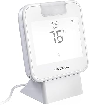 MRCOOL Smart WiFi Thermostat for Mini Split, Programmable Wall Control with Alexa and Google Assistant, 24V Heating and Cooling System