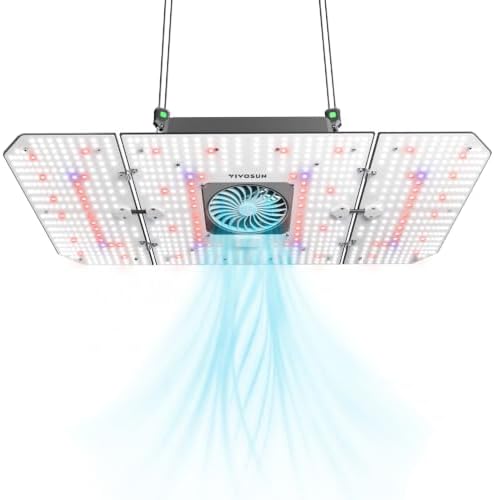 VIVOSUN AeroLight 240W LED Grow Light, Full Spectrum Plant Light with Fan