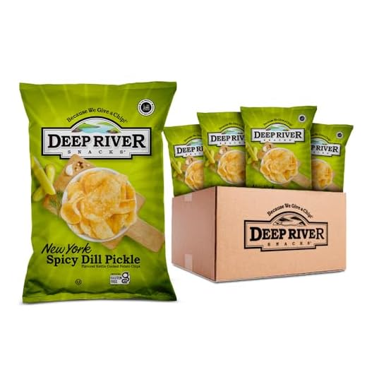Deep River Snacks Kettle Chips, New York Spicy Dill Pickle, 2-Ounce 24 Count (Pack of 1)