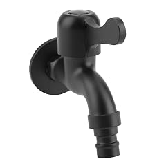 Washing Machine Tap Wall Mount Water Tap 304 Stainless Steel Sink Faucet Black Garden Water Faucet for Bathroom