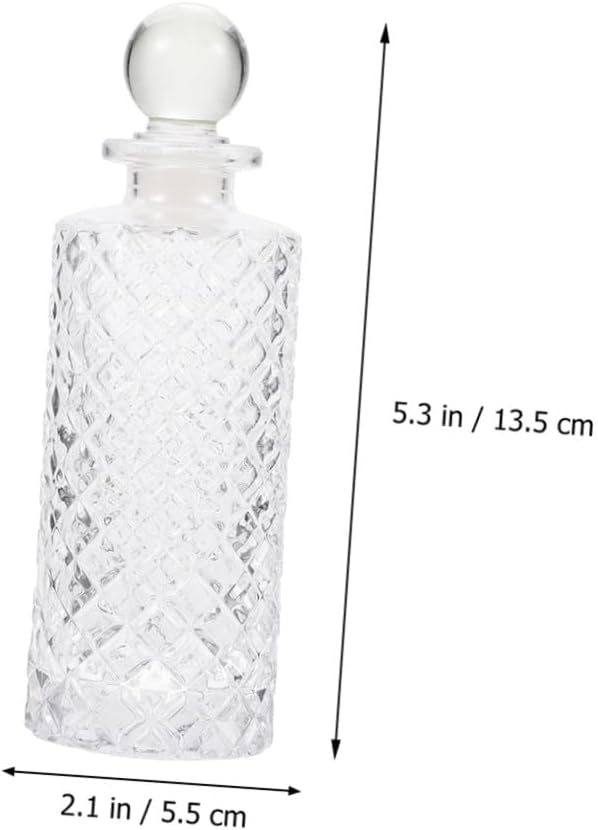 4pcs Empty Aromatherapy Perfume Bottles Glass Bottles Essential Oil Dispenser Home Fragrance Decorative