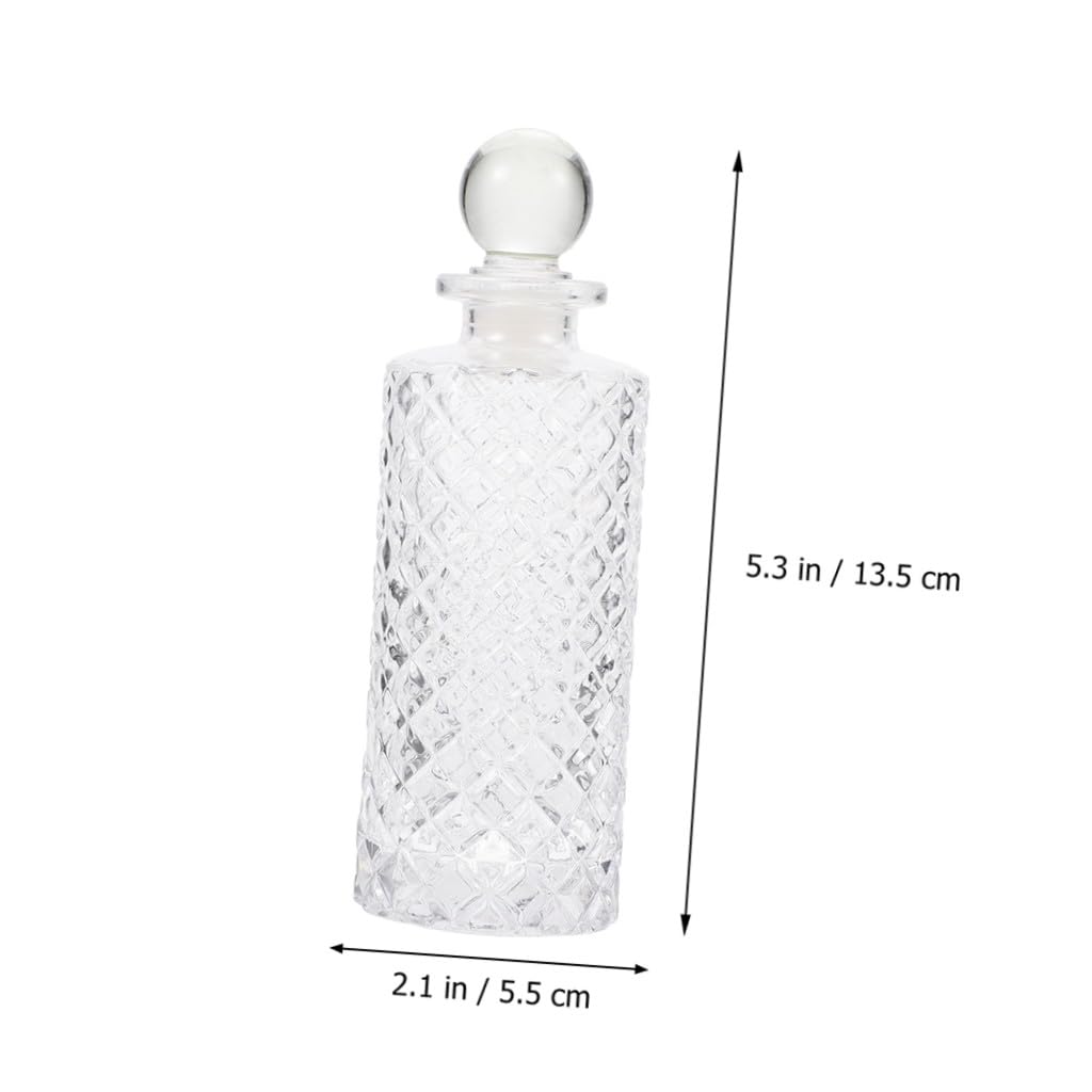 IMIKEYA 4 Pezzi Bottiglie Vetro 1 5 Litri in Vetro, Boccette Profumo da 150ml, Resistenti e Facili da Riporre, per Diffusore e Matrimonio