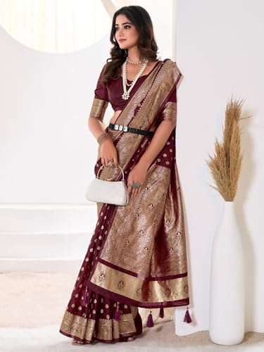 AKHILAM kanjivaram silk saree in soft silk – image 2