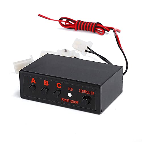 4 Ways 12V LED Strobe Flash Light Lamp Emergency Flasher Flashing Controller Box