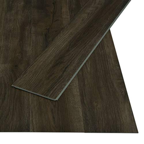 Preisvergleich Produktbild vidaXL PVC Klick Dielen Bodenbelag Rutschfest Vinylboden Vinyl Fußboden Designboden Dielenboden Landhausdiele 3,51m² 4mm Dunkelbraun