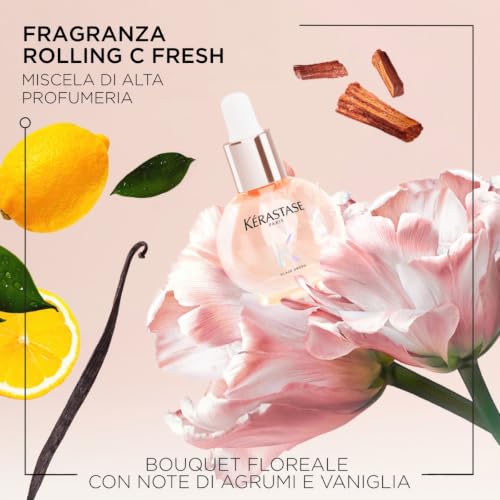 KERASTASE Gloss Absolu - Glaze Drops - Huile Cheveux Légère de Brillance - Adoucit & Discipline - 96H Ultra-Glossy - Huile de Rose Sauvage - Sans Fini Gras - Cheveux Longs Sujets aux Frisottis - 45 ml - 11