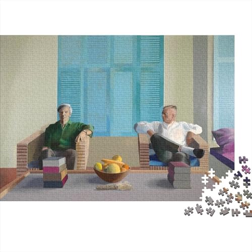 Image of David Hockney Jigsaw Puzzles for Adults 1000 Piece Jigsaw Puzzles for Adults Jigsaws 1000 Pieces Challenging Game A Great Gift for All Ages