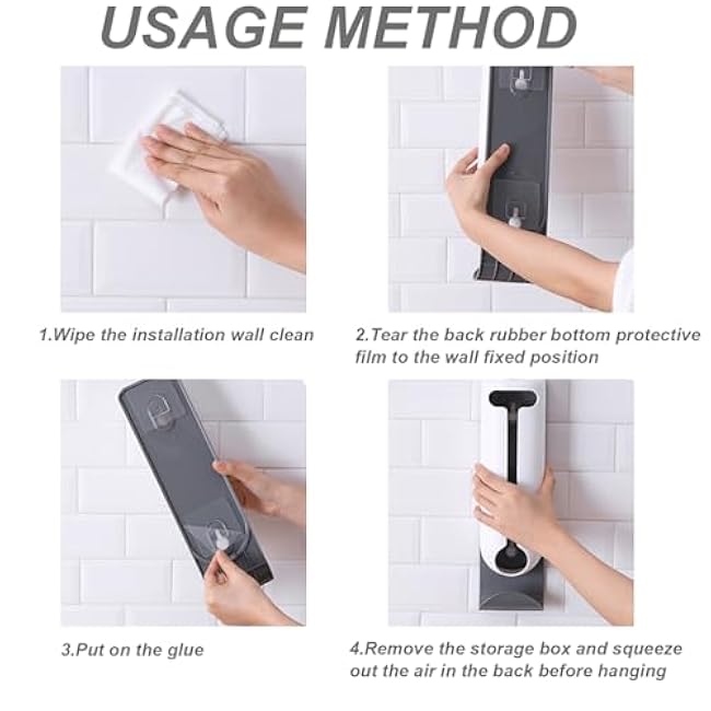 2Pcs Plastic Bag Holder 3.94x3.31x14.57 Inch PP Wall-Mounted Large Capacity Grocery Bag Holder for Home Kitchen