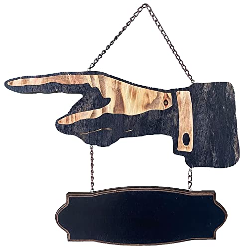 Amazon | ビンテージ木製看板 ハンドサイン＆ブラックボード