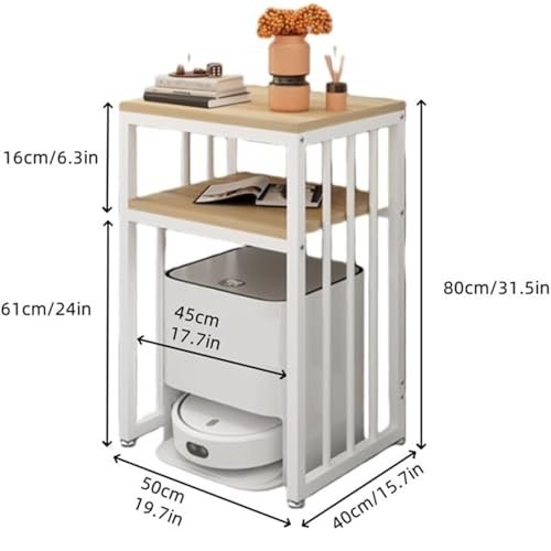 Sweeping robot storage stand rack detail view