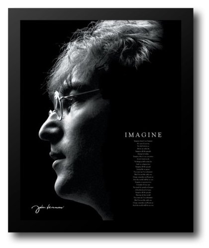 Amazon.com: John Lennon Imagine 20x24 Framed Art Print: Artwork