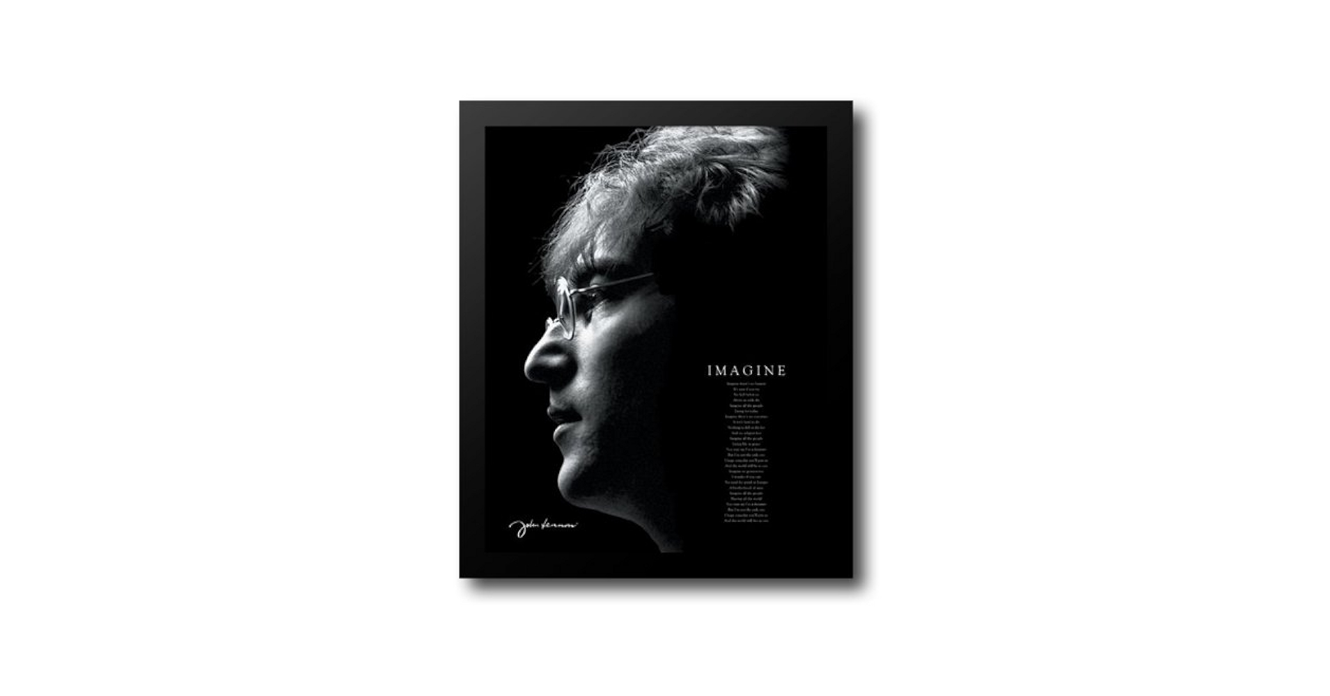 Amazon.com: John Lennon Imagine 20x24 Framed Art Print