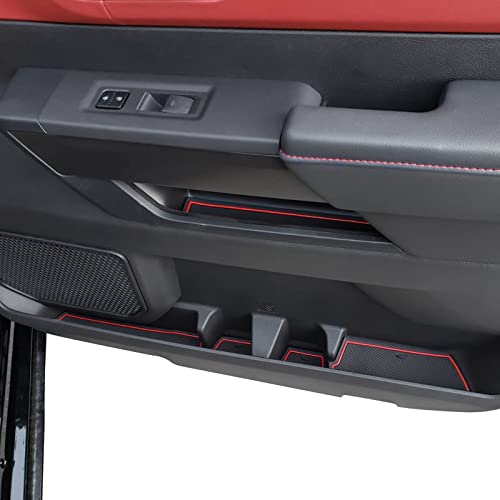 JDMCAR Liner Accessories Compatible with 2022 2023 2024 2025 2026 Toyota Tundra, Custom Non-Slip Anti Dust Cup Holder and Door Pocket Inserts Kit - 30 PC Set by JDMCAR - Image 5