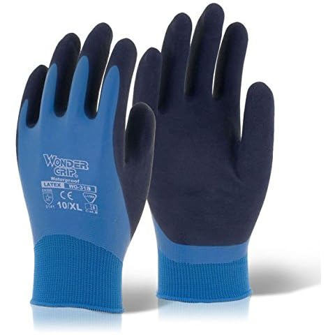 Wonder Grip Aqua - Water Resistant Safety Glove - Size 8/ Medium Cover