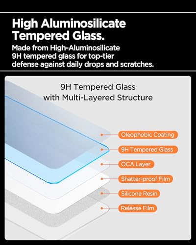 Image of Spigen AlignMaster S Tempered Glass Screen Guard for iPhone 16 Pro Max [3 Pack]