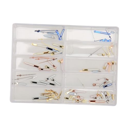 Chiffonade Alloy Clock Watch Hands Replacement Set Professional Hour Minute Second Hands for Quartz Movement Watchmaker Repair Tools(VX)