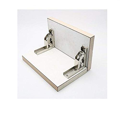 2 Pack Hidden Cabinet Door Hinges 180 Degree Wooden Box Hinge Leaf Support Sliding Hinges And Latch Table #TOP3