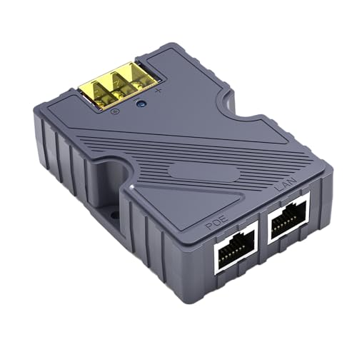 Inyector PoE GigE de 150 W, Protector Potente para Kit de Internet por Satélite V2 con Material ABS y Convertidor para Ascensores miniatura 1