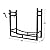 PHI VILLA Heavy Duty Firewood Racks Indoor/Outdoor Log Rack with Kindling Holder, 30 Inches Tall, Black
