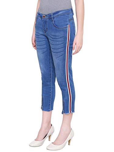 Women's Denim Slim Fit Capri Pants