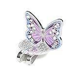 LKMUPNR Golf Ball Marker,Golf Marker,Purple Butterfly Decorations,Magnetic Ball Marker,Funny Ball Markers for Golf,Golf Markers for Putting Green