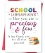 MOROLURU School Librarian Day Card, Thank You Card for School Librarian, Appreciation Greeting Card for Librarian with Envelope