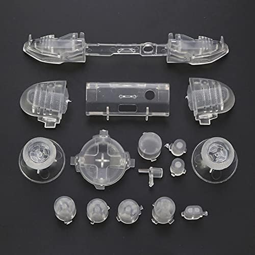 Full Buttons Set Dpad ABXY Trigger Button Grips Stick Cap for Xbox Series X S LB RB LT RT Bumper Trigger Buttons Replacement (Clear) image 2