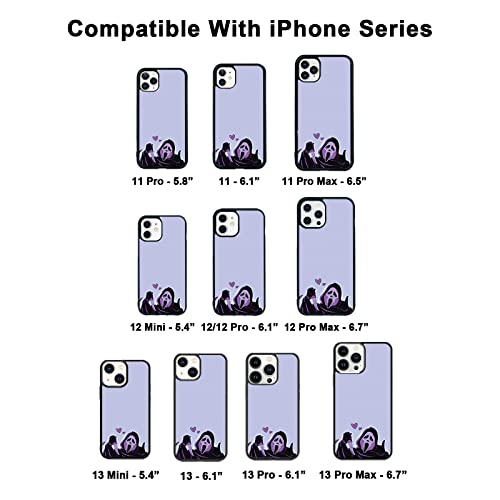 Rsmtci Ghostface Phone Case For Iphone 11 12 13 14 Pro Max Mini Xr X Xs Max 7 8 Plus Case,Best Durable Protective Tpu Shockproof Scream Heart Phone Case For Women Girls Men Iphonecase #TOP1