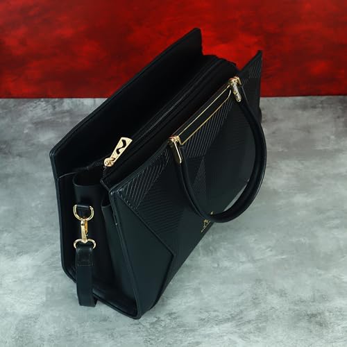 Image of NFI essentials Satchel Bags Ladies Purse Handbag Premium Women Shoulder Travel Bag for Work Gifts for Wife /Mother /Sister Stylish Office College Party Bag