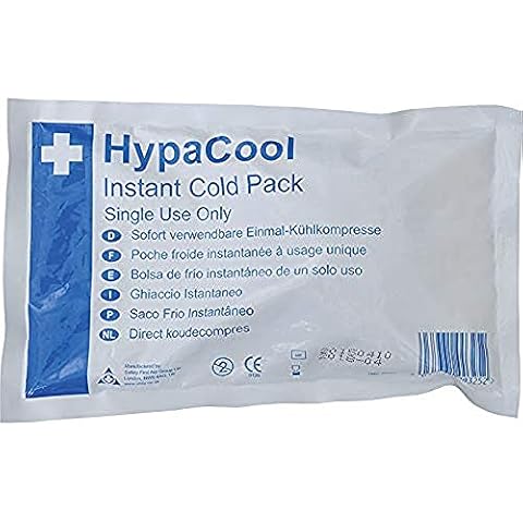HypaCool Instant Cold Ice Pack, Disposable First Aid Sports Injuries and Pain Relief Standard, 23 x 14cm Pack of 5 Cover