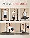 JOROTO Foldable Pull Up Dip Station, Pull Up Bar Free Standing for Home Gym, 450LBS Stable Power Tower, Adjustable Height Multifunction Pull Up Stand, Strength Training Equipment for Men Women