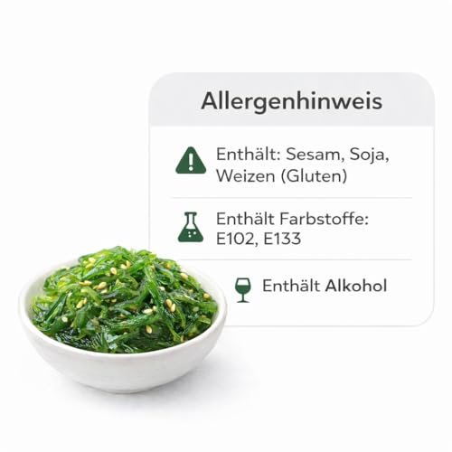 Takori Goma Wakame Salat 1 kg tiefgekühlt, mariniert mit Sesam, Algensalat für Sushi, Bowls und Beilagen, zart-knackige Textur, portionierbar – Bild 3