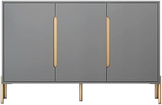 Credenza Di Lusso Nordica Leggera Moderna E Minimalista Cucina Casalinga E Sala Da Pranzo Mobile Porta TV Da Camera Da Letto Ultra Stretto E Di Alto Stile, 120X30x77,3 Cm,Grigio