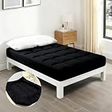 Full Mattress Topper, Quilted Checkered Rollable Design, Easy to Store,Suitable for RVs, Tatami, Picnic Mats, Large Mattress Topper, AndColors