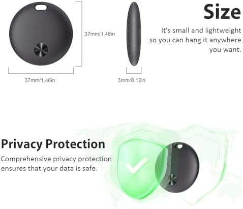 IMSVEPR Smart Tracker Tags Works with Apple Find My APP (iOS Only), 4 Pack — view 6