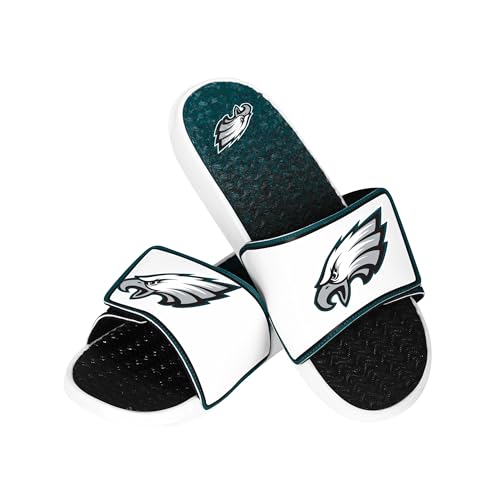 Image of FOCO mens Nfl Primary Team Logo Gradient Gel Slide Sandals