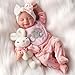 BABESIDE Lifelike Reborn Baby Dolls - 17 Inch Realistic Newborn Baby Doll Sleeping Real Life Baby Dolls Girls with Gift Box for Kids Age 3+