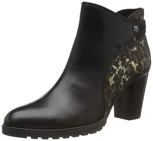 Caprice Verdana, Botines para Mujer, Negro (Black Comb 19), 36 EU